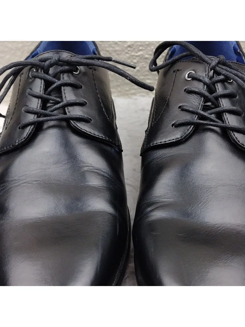 Madden M-Clevrr Black Synthetic Upper Almond Toe Lace Up Men's Dress Shoe